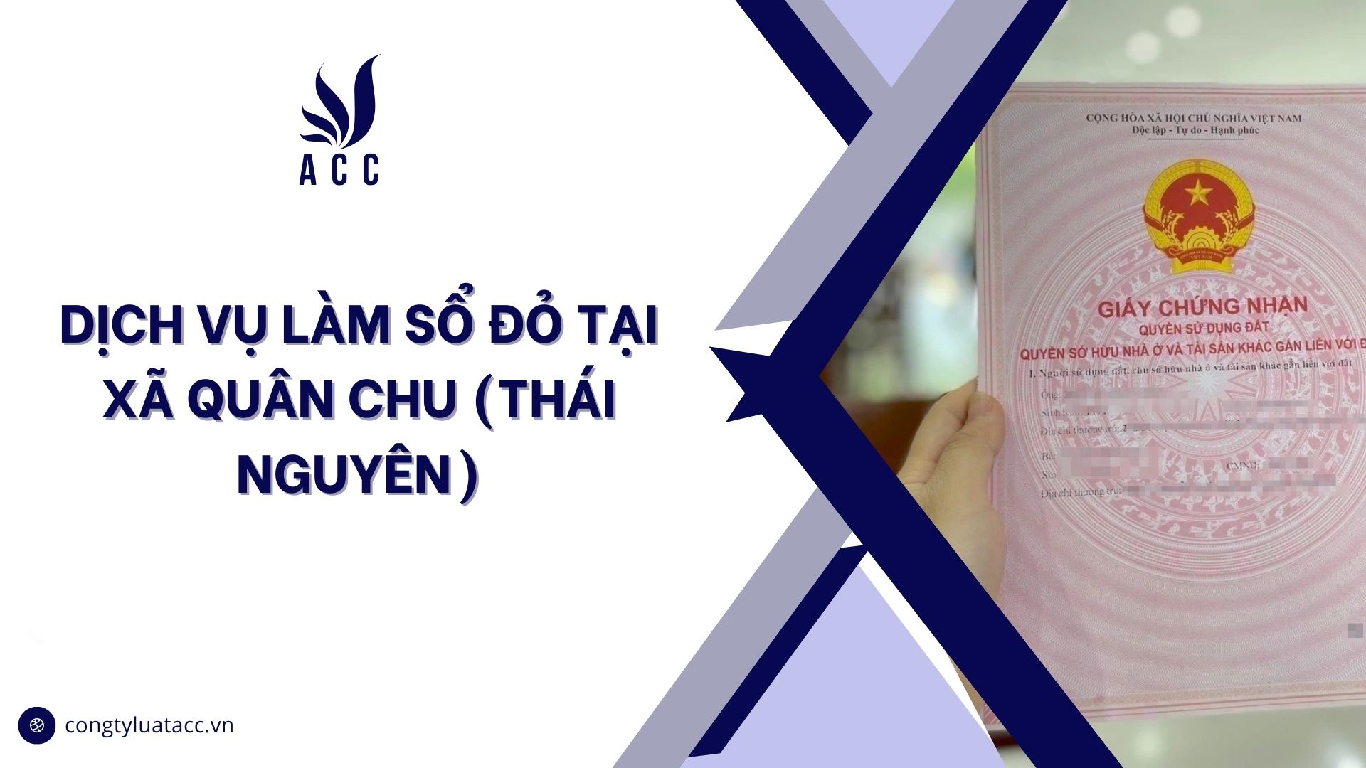 Dịch vụ làm sổ đỏ tại Xã Quân Chu (Thái Nguyên)
