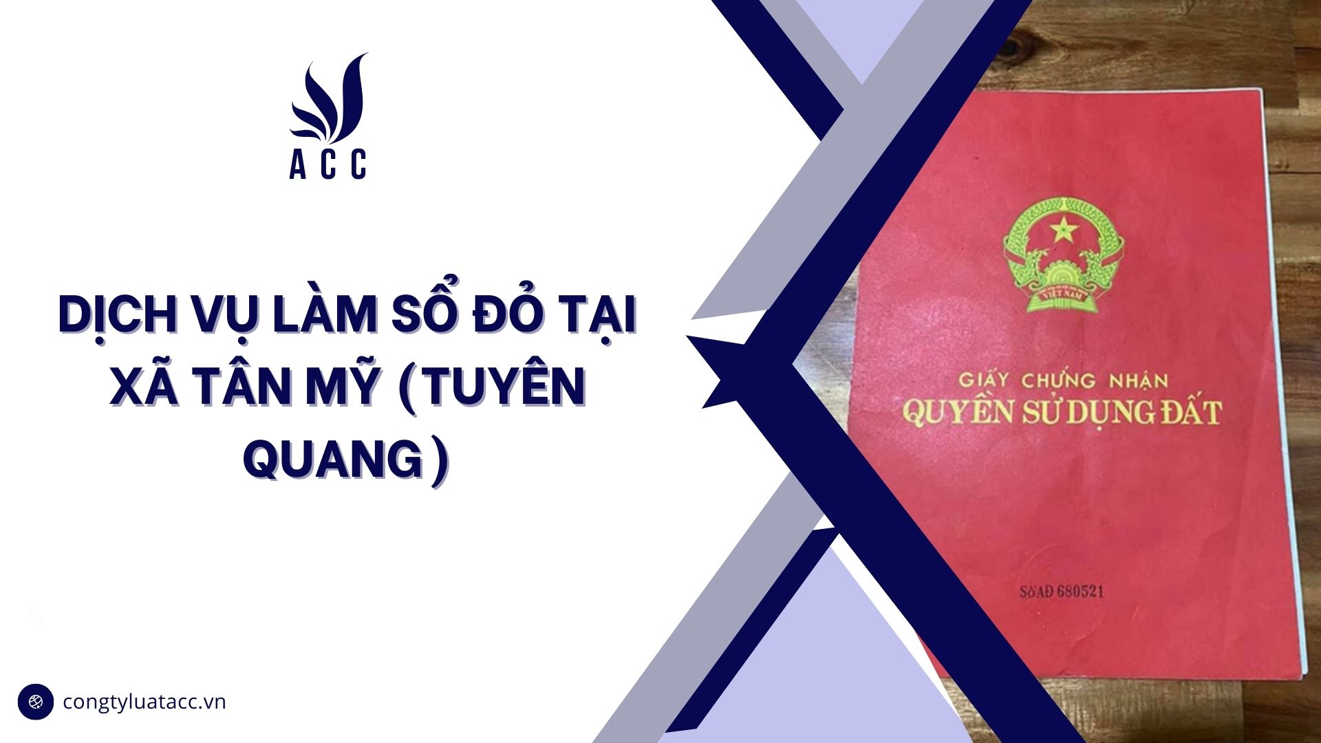 Dịch vụ làm sổ đỏ tại Xã Tân Mỹ (Tuyên Quang)