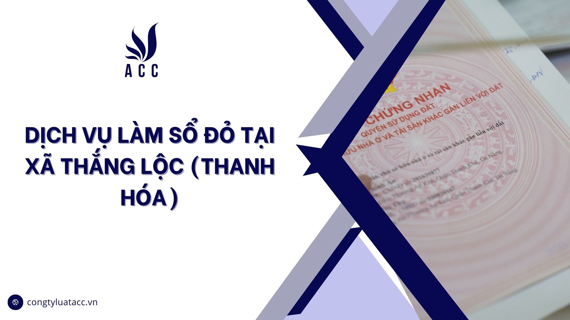 Dịch vụ làm sổ đỏ tại Xã Thắng Lộc (Thanh Hóa)