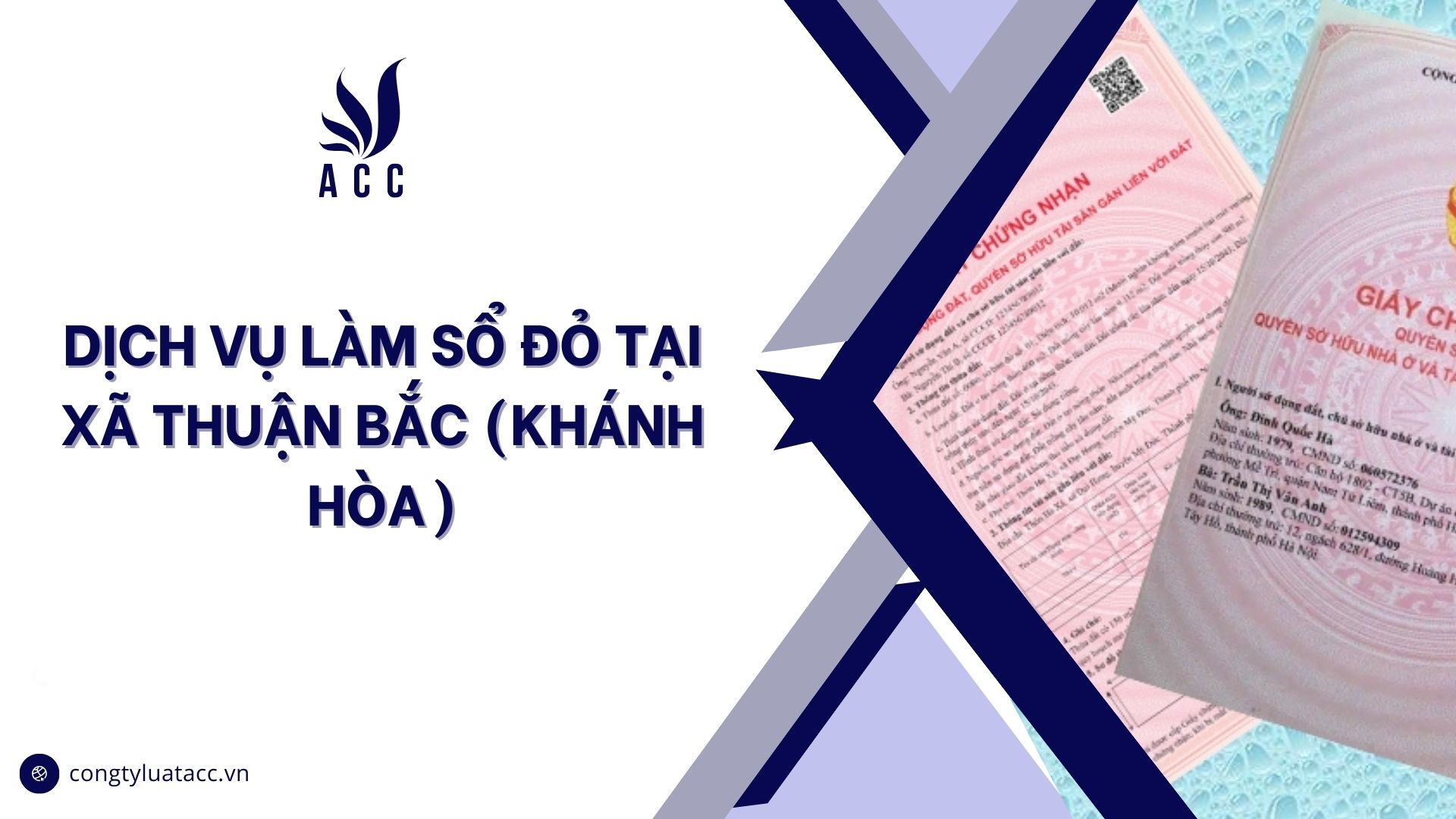 Dịch vụ làm sổ đỏ tại Xã Thuận Bắc (Khánh Hòa)