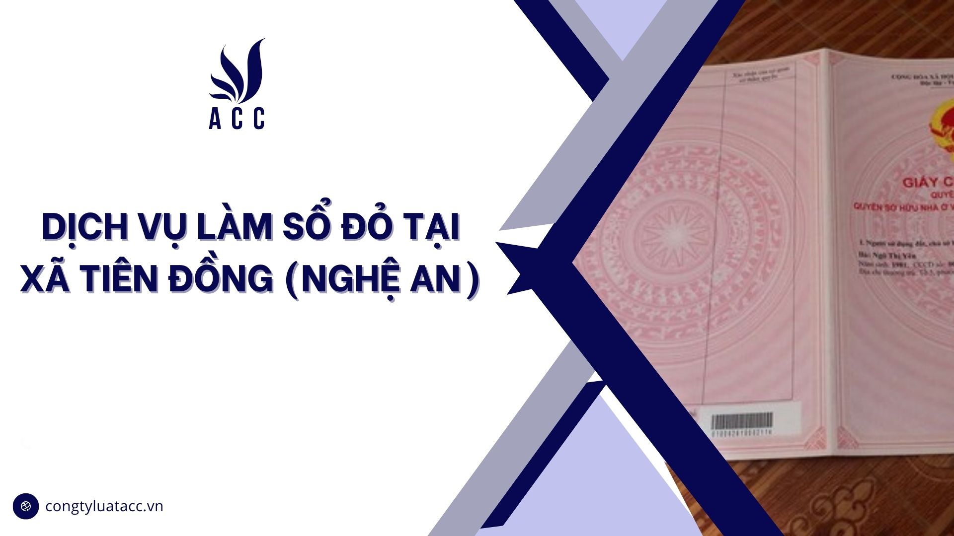Dịch vụ làm sổ đỏ tại Xã Tiên Đồng (Nghệ An)