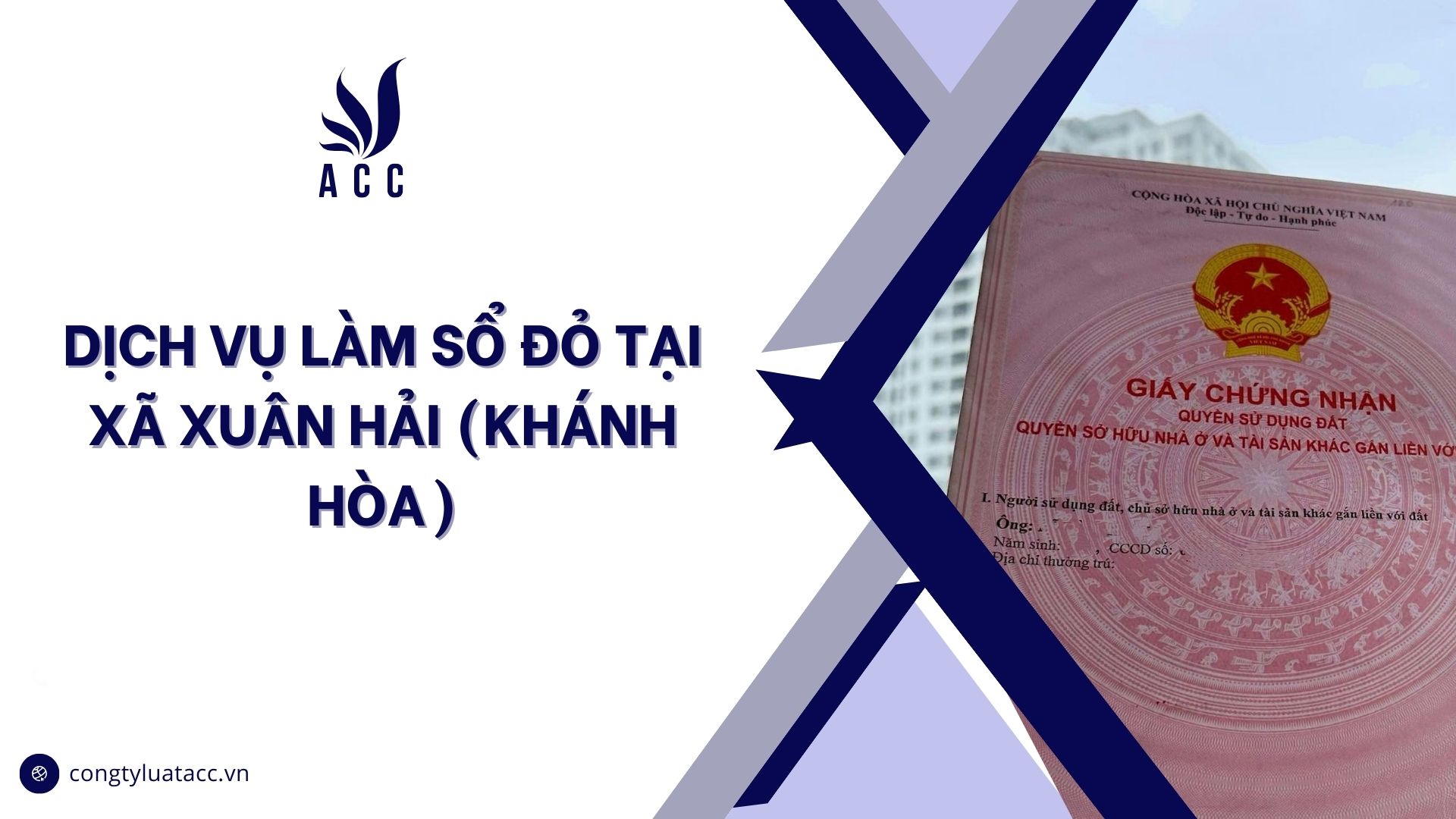 Dịch vụ làm sổ đỏ tại Xã Xuân Hải (Khánh Hòa)