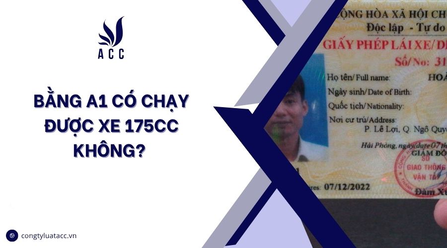 Bằng A1 có chạy được xe 175cc không?