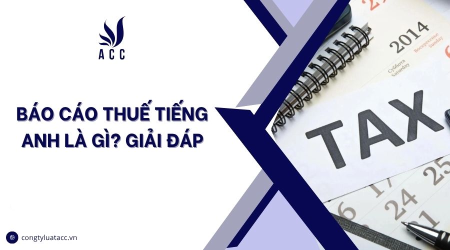 Báo cáo thuế tiếng Anh là gì? Giải đáp