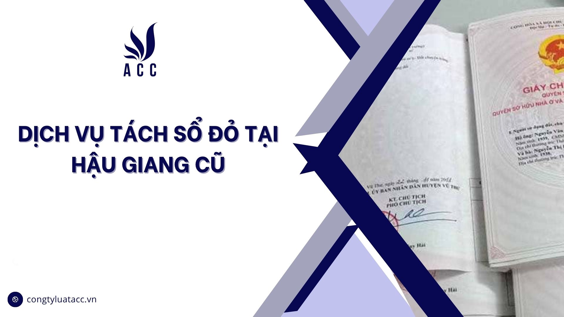 Dịch vụ tách sổ đỏ tại Đồng Tháp cũ
