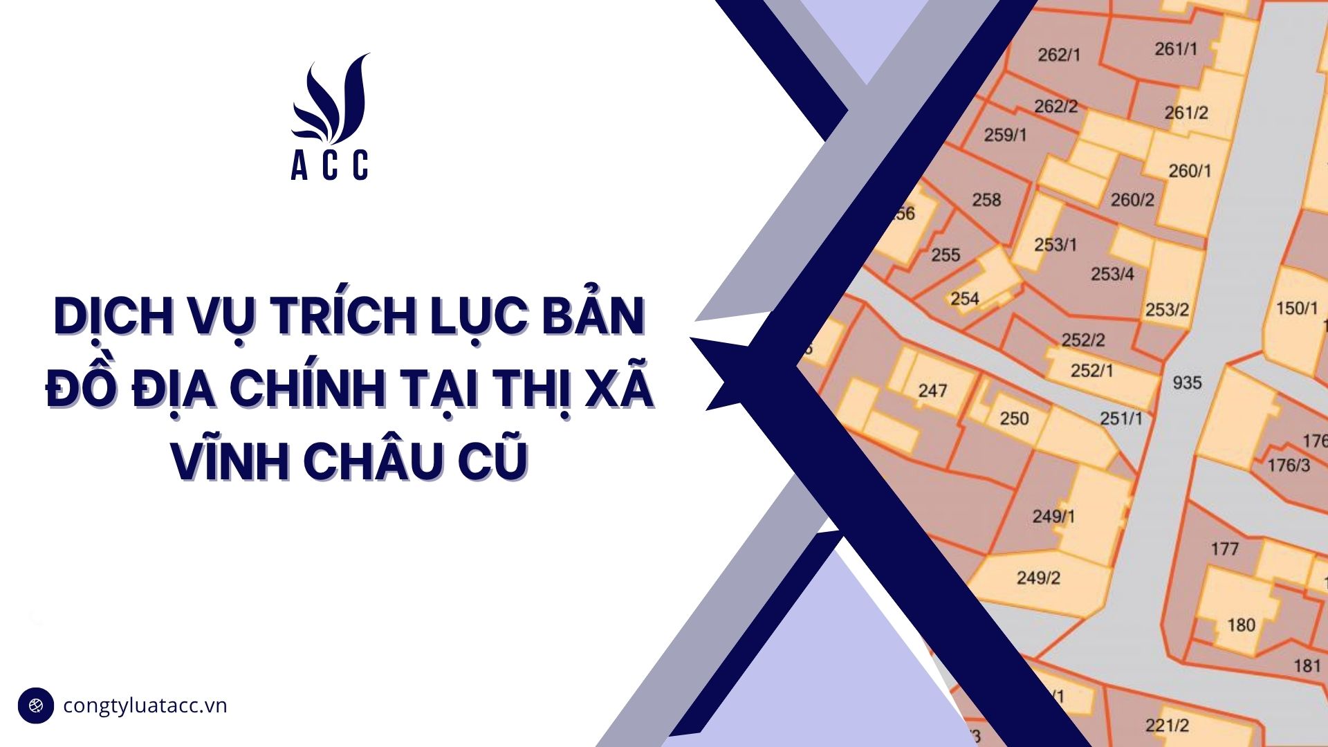 Dịch vụ trích lục bản đồ địa chính tại thị xã Vĩnh Châu cũ