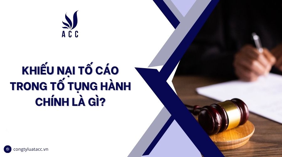Khiếu nại tố cáo trong tố tụng hành chính là gì?