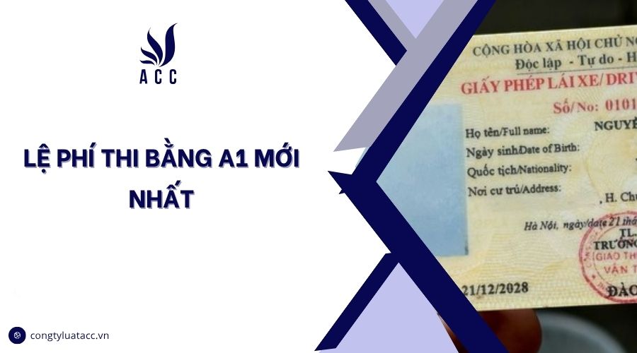 Lệ phí thi bằng A1 mới nhất