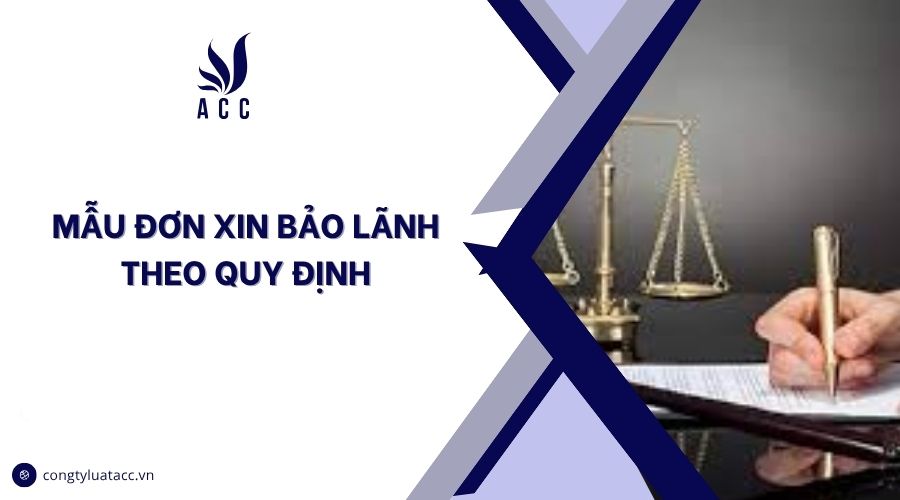 Mẫu đơn xin bảo lãnh theo quy định