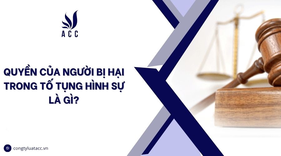 Quyền của người bị hại trong tố tụng hình sự là gì?