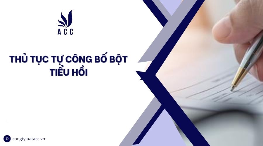 Thủ tục tự công bố bột tiểu hồi