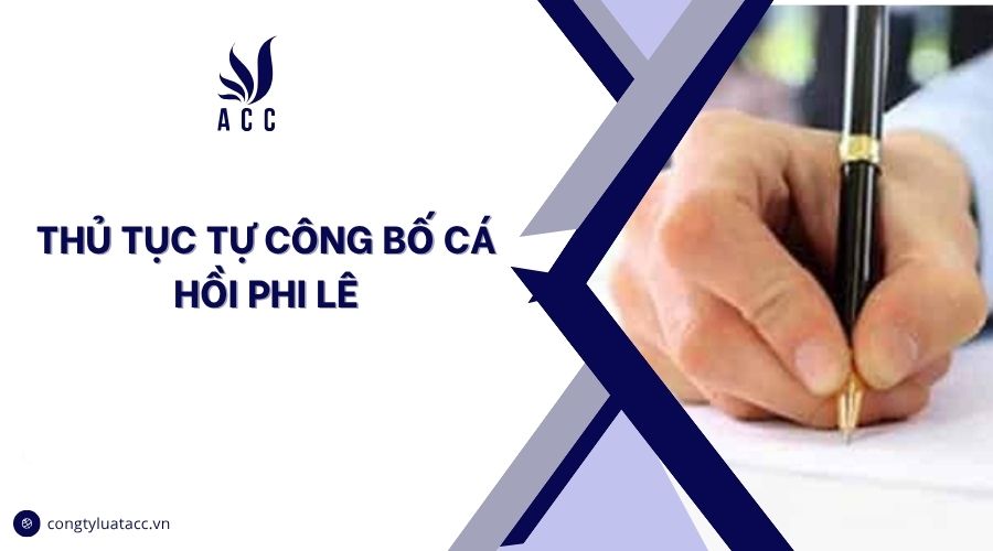 Thủ tục tự công bố cá hồi phi lê