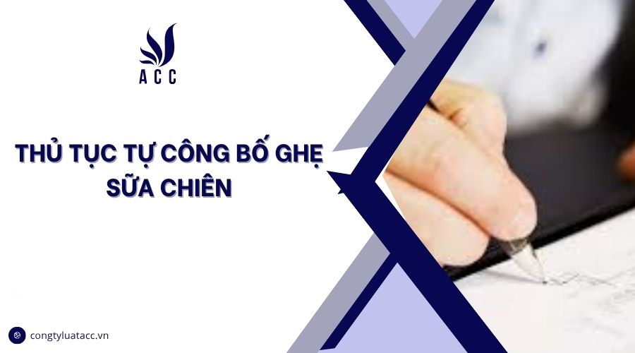 Thủ tục tự công bố ghẹ sữa chiên