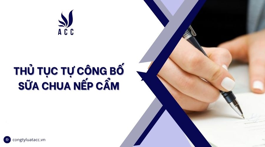 Thủ tục tự công bố sữa chua nếp cẩm