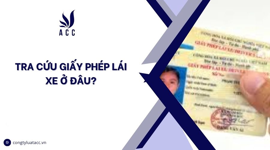 Tra cứu giấy phép lái xe ở đâu?