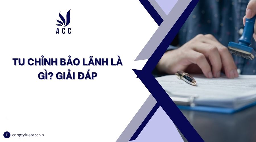 Tu chỉnh bảo lãnh là gì? Giải đáp
