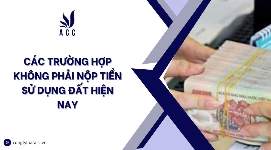Các trường hợp không phải nộp tiền sử dụng đất hiện nay