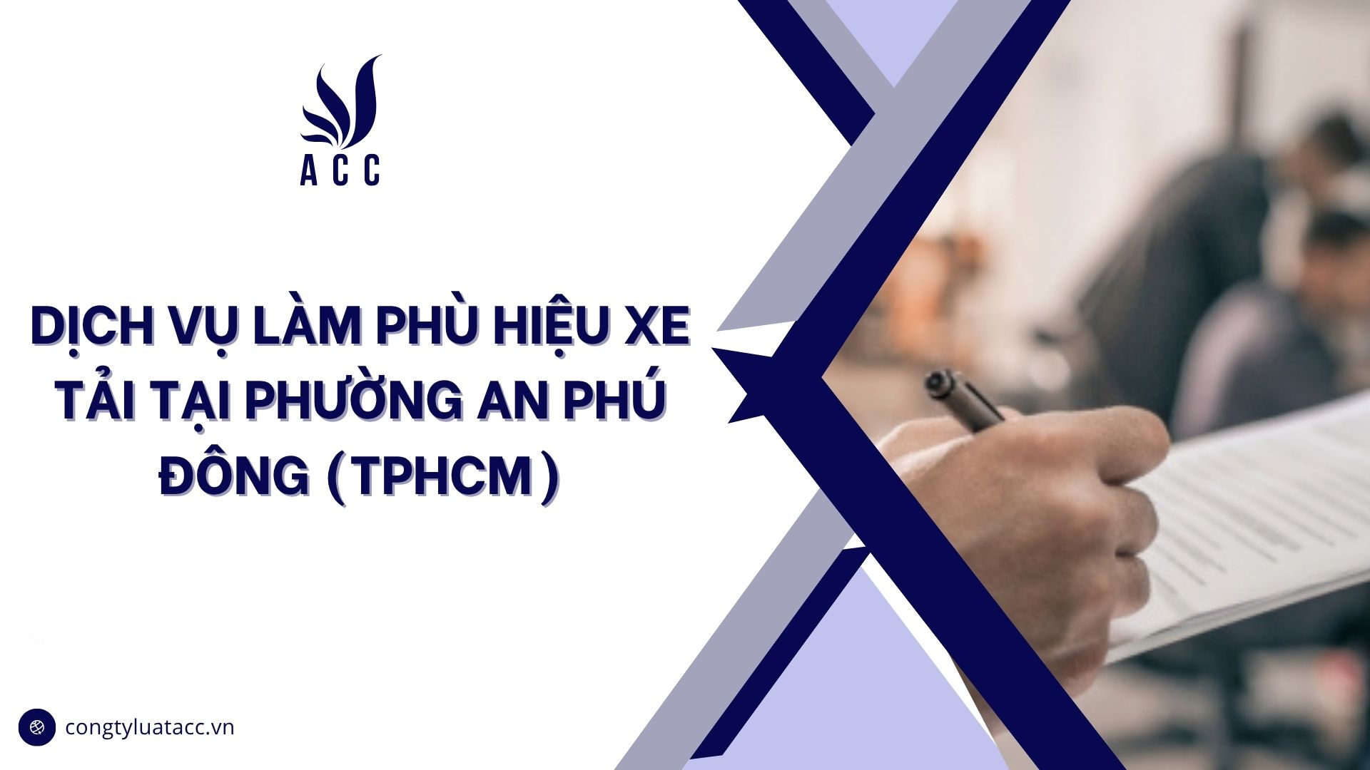 Dịch vụ làm phù hiệu xe tải tại phường An Phú Đông (TPHCM)