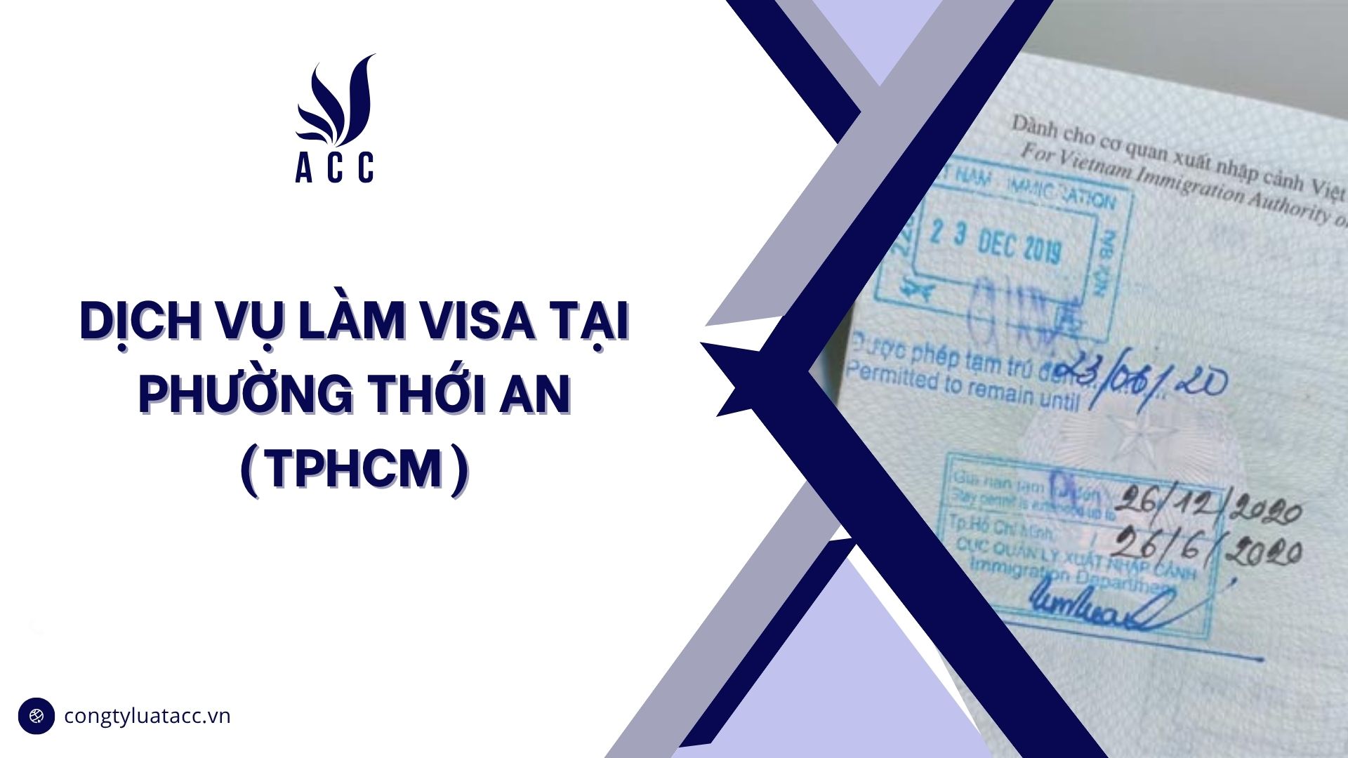 Dịch vụ làm visa tại phường Thới An (TPHCM)