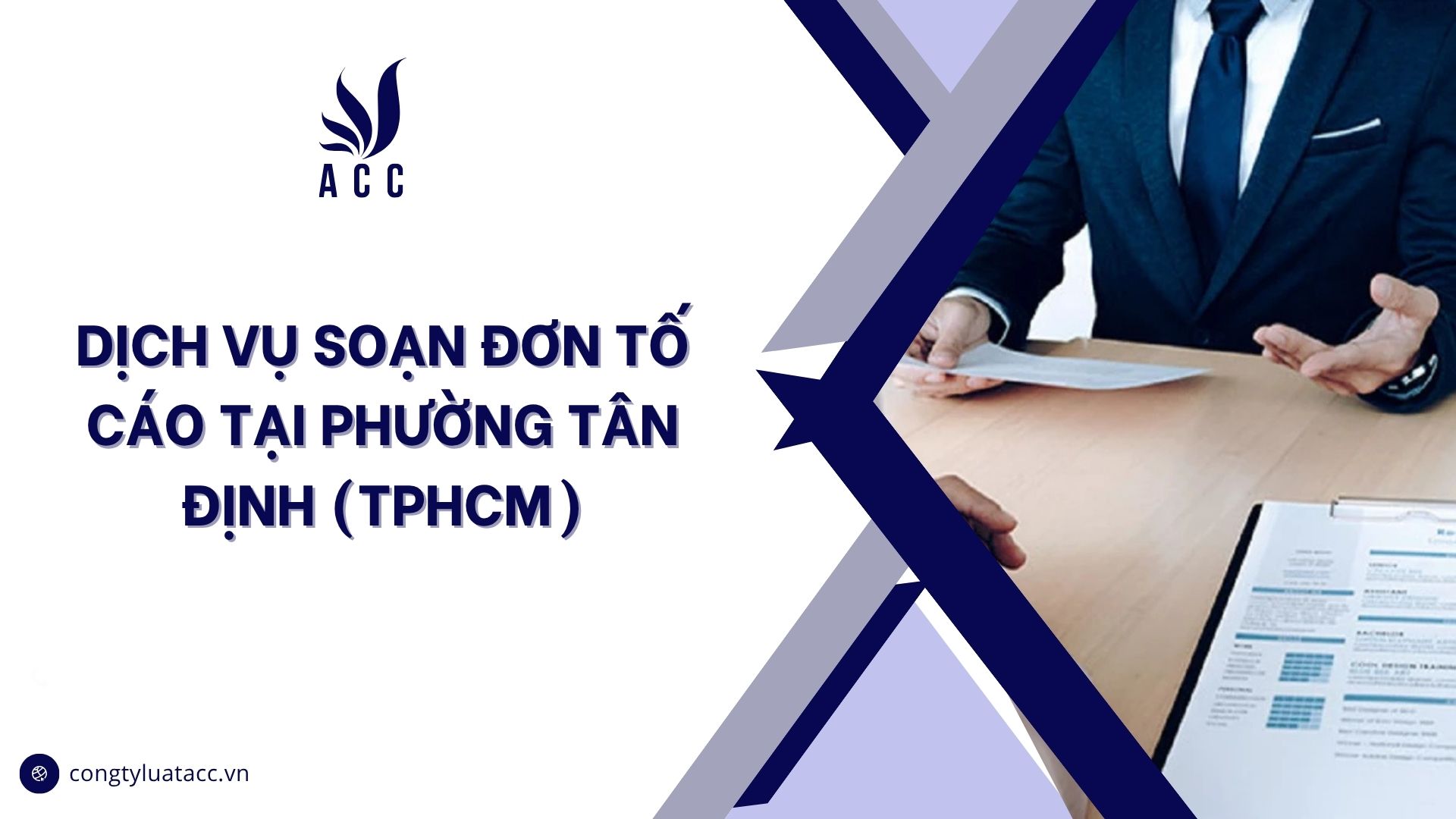 Dịch vụ soạn đơn tố cáo tại phường Tân Định (TPHCM)