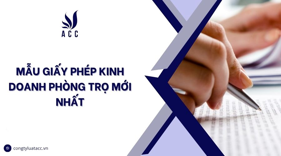 Mẫu giấy phép kinh doanh phòng trọ mới nhất