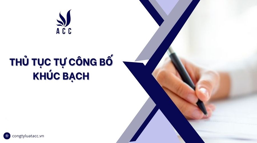 Thủ tục tự công bố khúc bạch