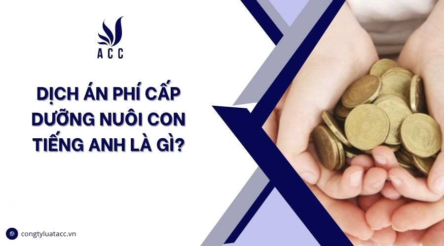 Dịch án phí cấp dưỡng nuôi con tiếng anh là gì?