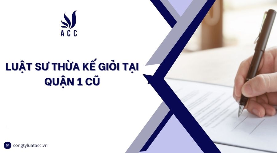 Luật sư thừa kế giỏi tại Quận 1 cũ