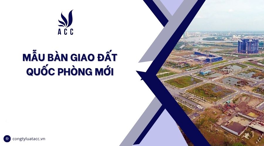 Mẫu bàn giao đất quốc phòng mới
