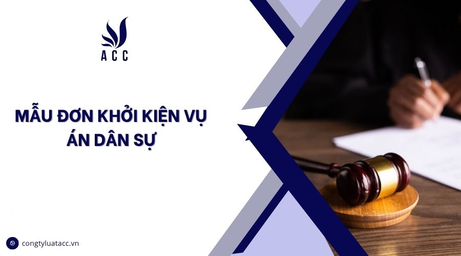 Mẫu đơn khởi kiện vụ án dân sự​