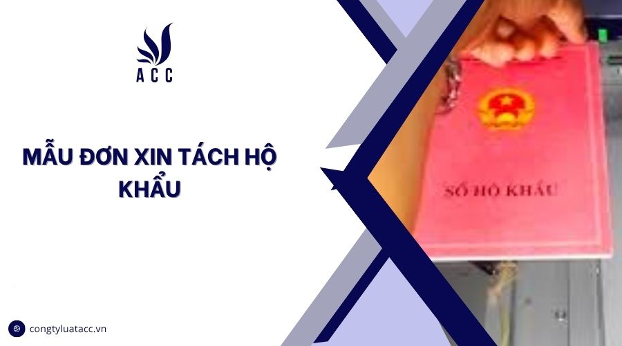 Mẫu đơn xin tách hộ khẩu