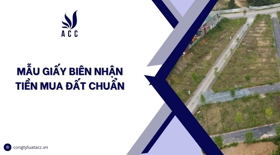 Mẫu giấy biên nhận tiền mua đất​ chuẩn