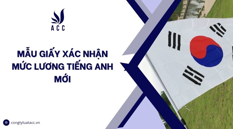 Mẫu giấy xác nhận mức lương tiếng Anh mới