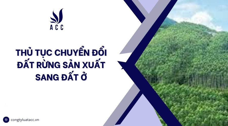 Thủ tục chuyển đổi đất rừng sản xuất sang đất ở