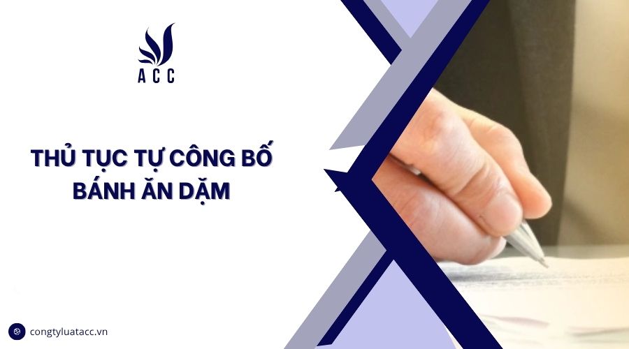 Thủ tục tự công bố bánh ăn dặm