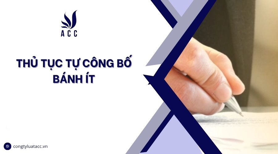 Thủ tục tự công bố bánh ít