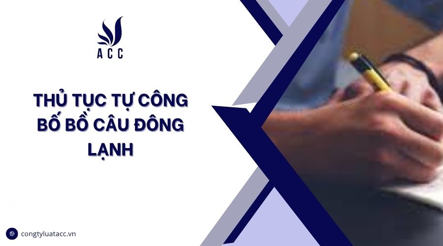 Thủ tục tự công bố bồ câu đông lạnh