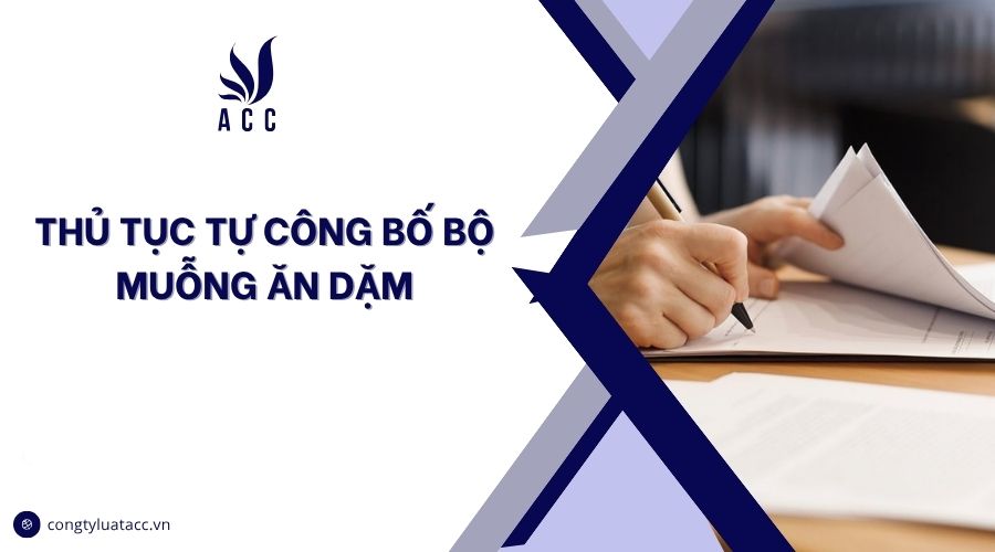 Thủ tục tự công bố bộ muỗng ăn dặm