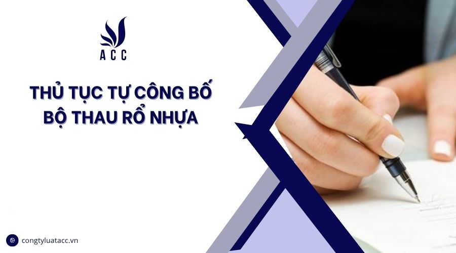 Thủ tục tự công bố bộ thau rổ nhựa
