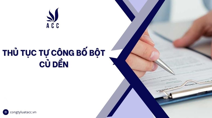 Thủ tục tự công bố bột củ dền