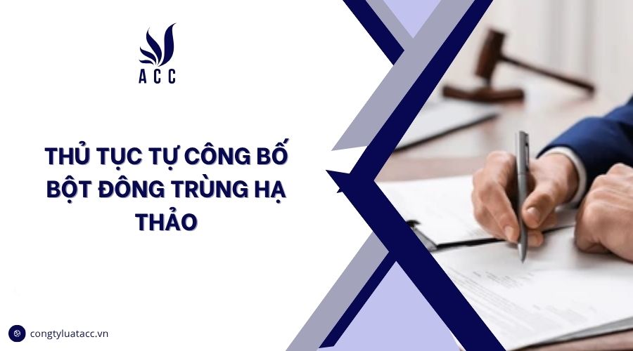 Thủ tục tự công bố bột đông trùng hạ thảo