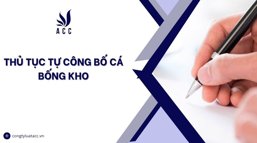 Thủ tục tự công bố cá bống kho