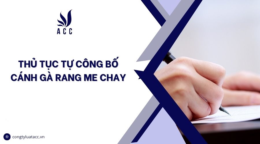 Thủ tục tự công bố cánh gà rang me chay