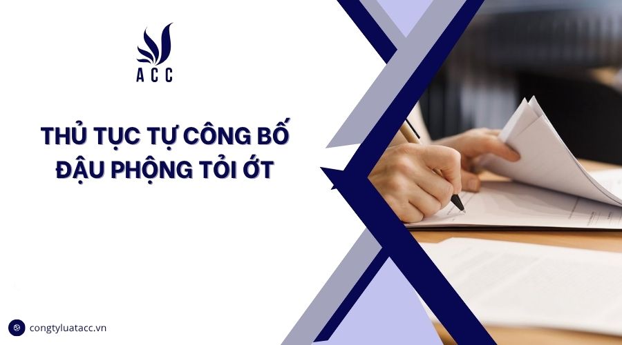 Thủ tục tự công bố đậu phộng tỏi ớt