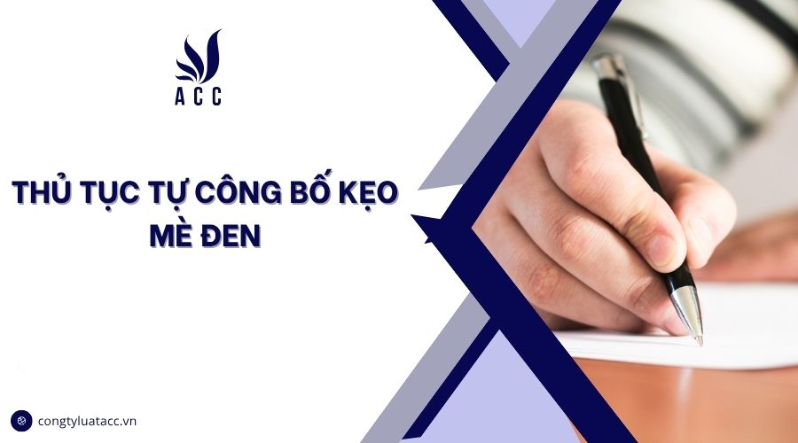 Thủ tục tự công bố kẹo mè đen