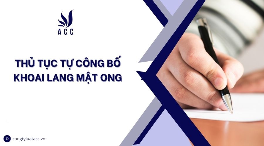 Thủ tục tự công bố khoai lang mật ong