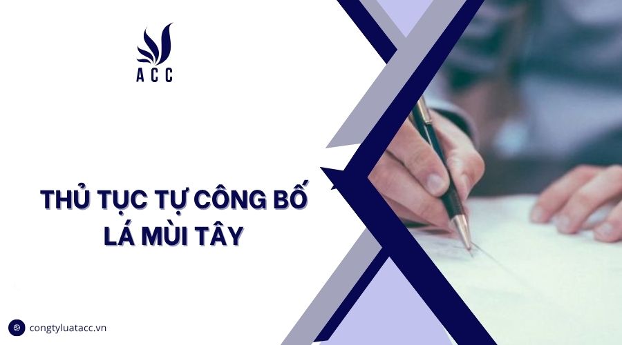 Thủ tục tự công bố lá mùi tây