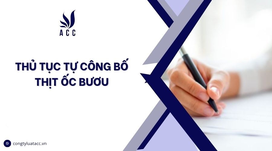 Thủ tục tự công bố thịt ốc bươu