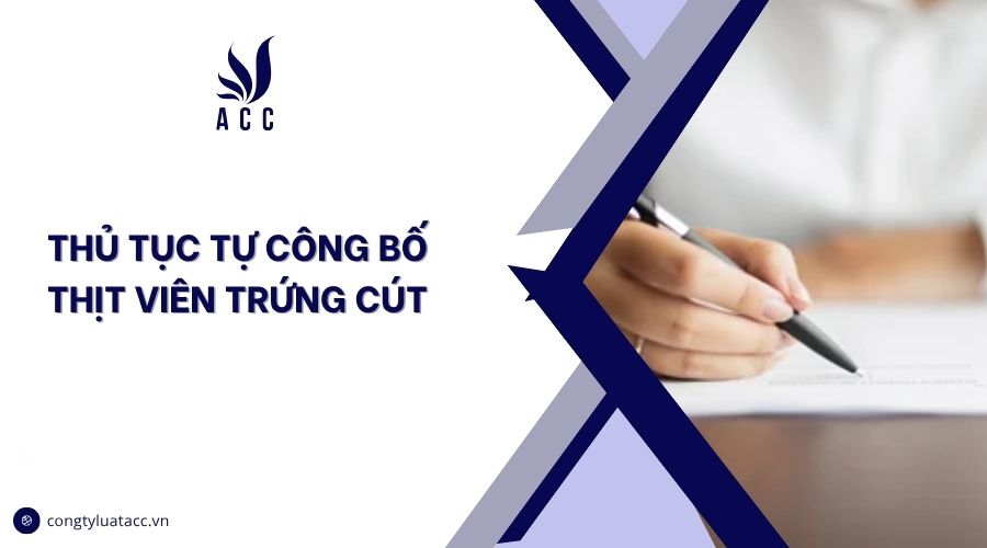 Thủ tục tự công bố thịt viên trứng cút