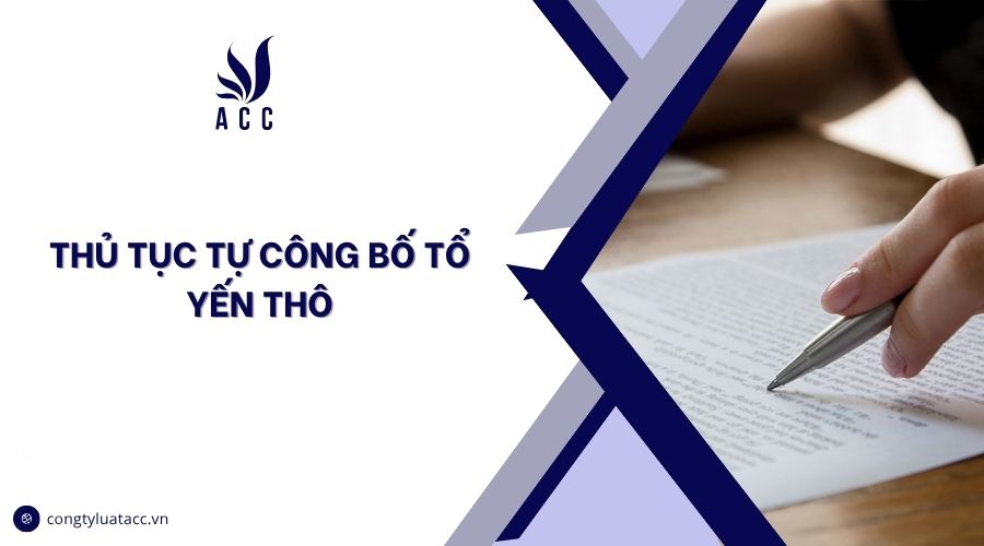 Thủ tục tự công bố tổ yến thô